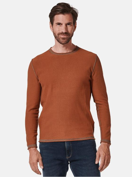 engbers Herren Pullover uni Orange 35479