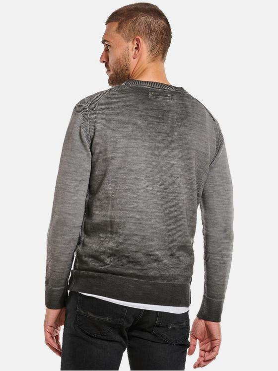 emilio adani Herren Pullover strukturiert Grau 34118