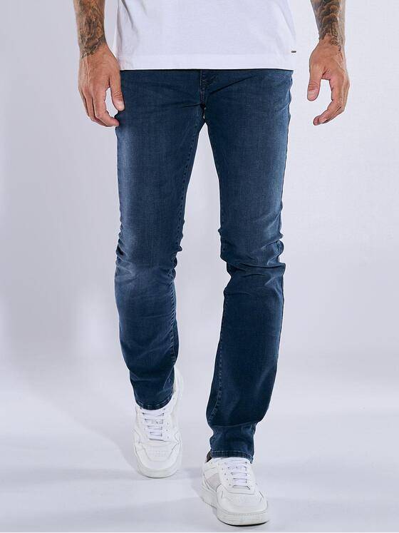 emilio adani Herren Super-Stretch-Jeans slim fit Blau 37358