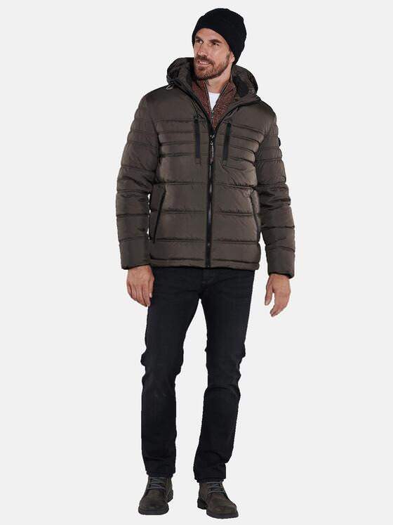 engbers Herren Jacke mit abnehmbarer Kapuze Braun 35519