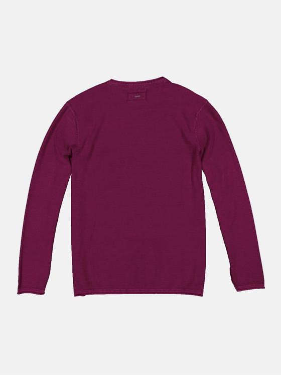 emilio adani Herren Pullover uni Violett 36074