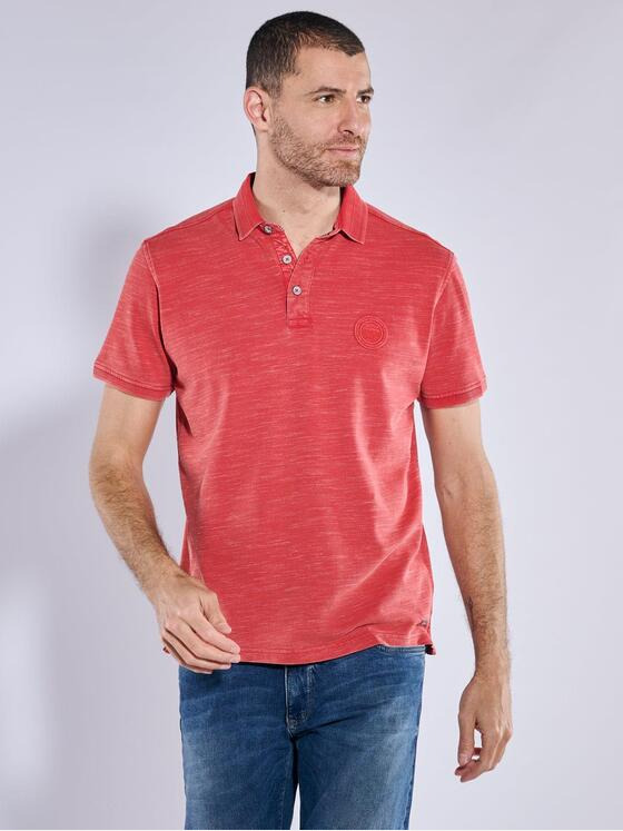 engbers Herren Polo-Shirt strukturiert Rot 37130