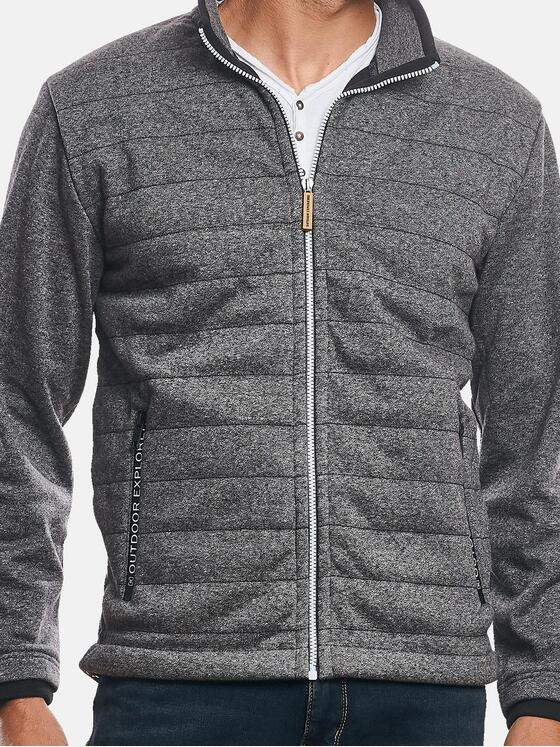 engbers Herren Sportliche Sweatjacke Grau 30941