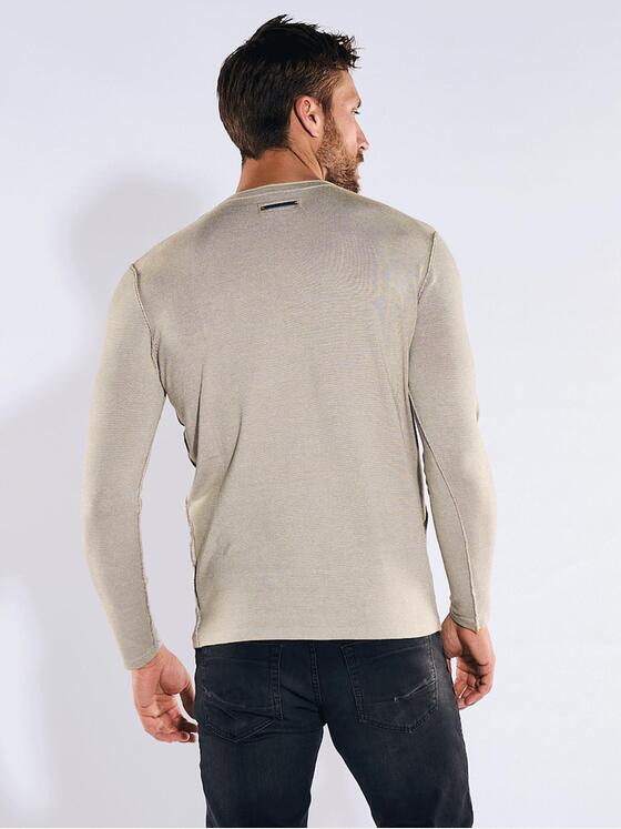 emilio adani Herren Pullover uni Beige 36350