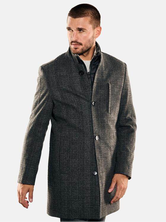 Herren Strickjacke Mit Kapuze - Vintage Wolljacke Im Slim Fit Mit Reißverschluss