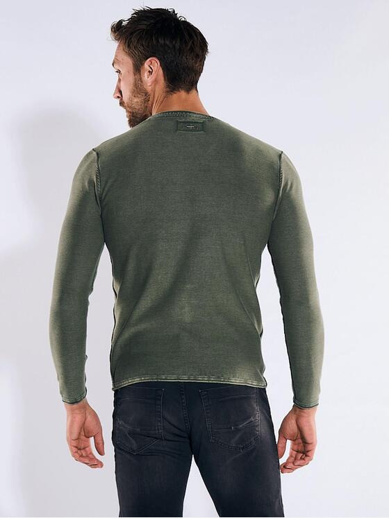 emilio adani Herren Pullover uni Grün 36703