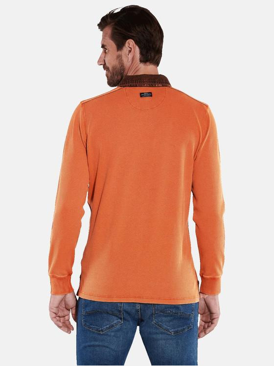 engbers Herren Polo-Shirt uni Orange 35676