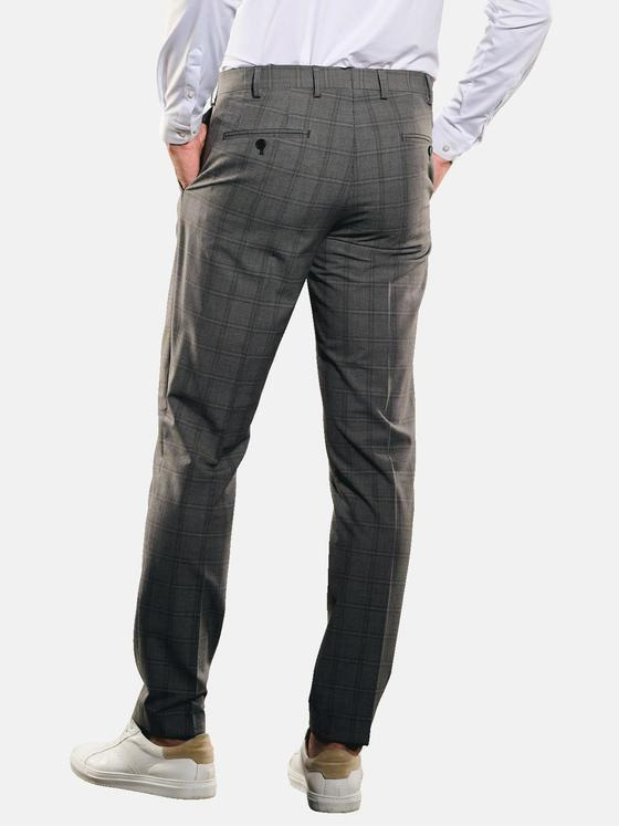 emilio adani Herren Anzug-Hose slim fit Grau 35379