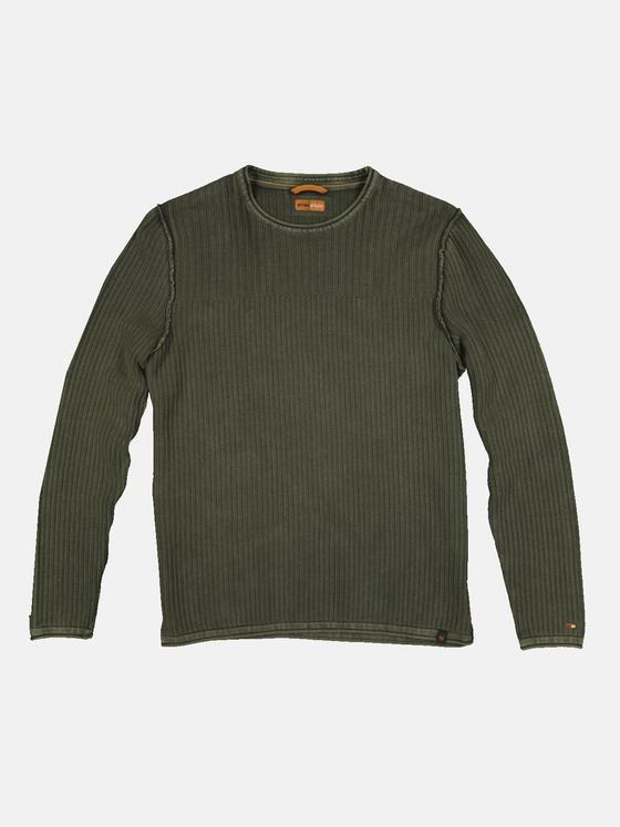 emilio adani Herren Pullover uni Grün 35323