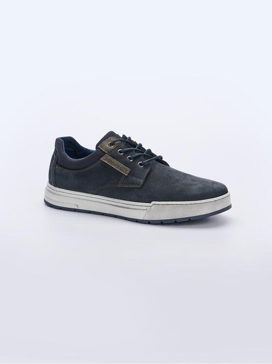 engbers Herren Sneaker aus Leder Blau 37771