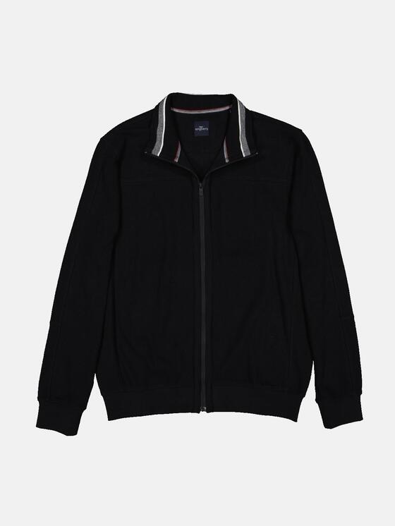 Herren engbers Sweatjacke mit Zipper in Schwarz kaufen 36337
