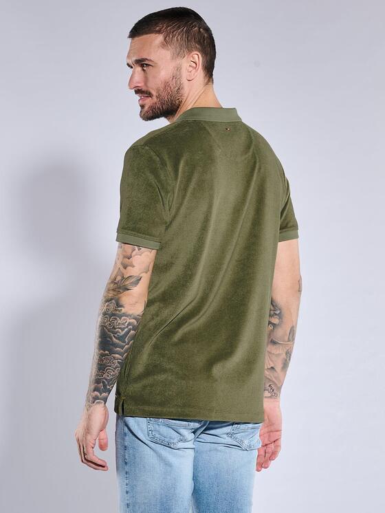 Herren emilio adani Polo-Shirt aus Frottee in Khaki kaufen 36973