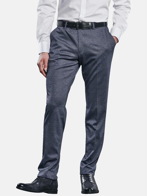 Mode Anzüge Anzughosen Stoffhose Anzughose dunkel blau 7\/8 