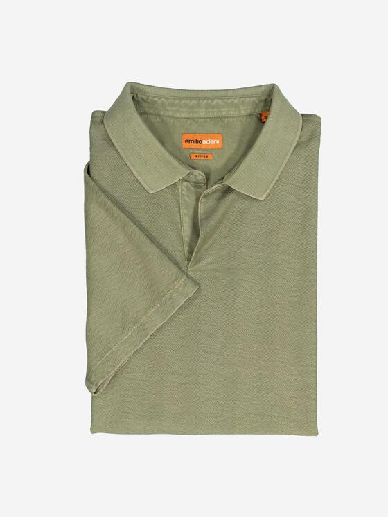 Herren Polo-Shirt strukturiert in Khaki kaufen 36976 | emilioadani