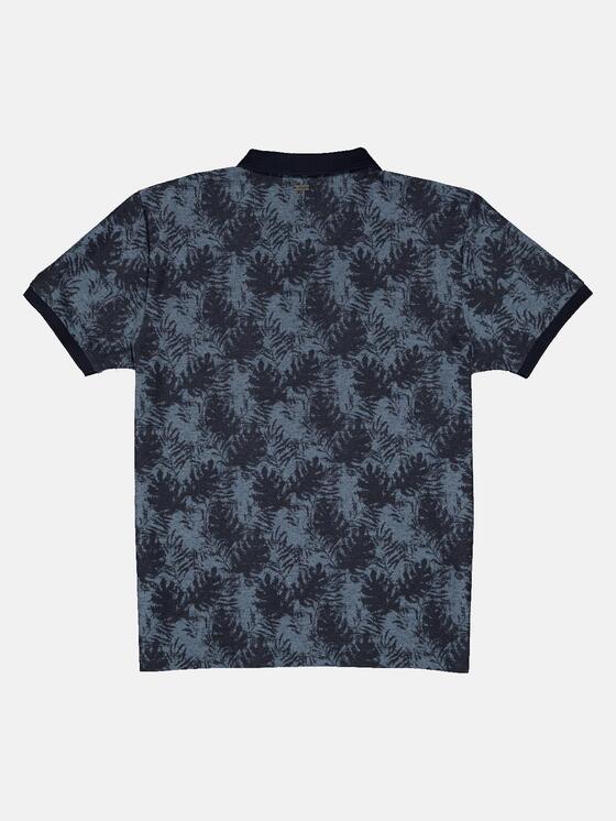 Herren engbers Polo-Shirt gemustert in Saphirblau kaufen 34522