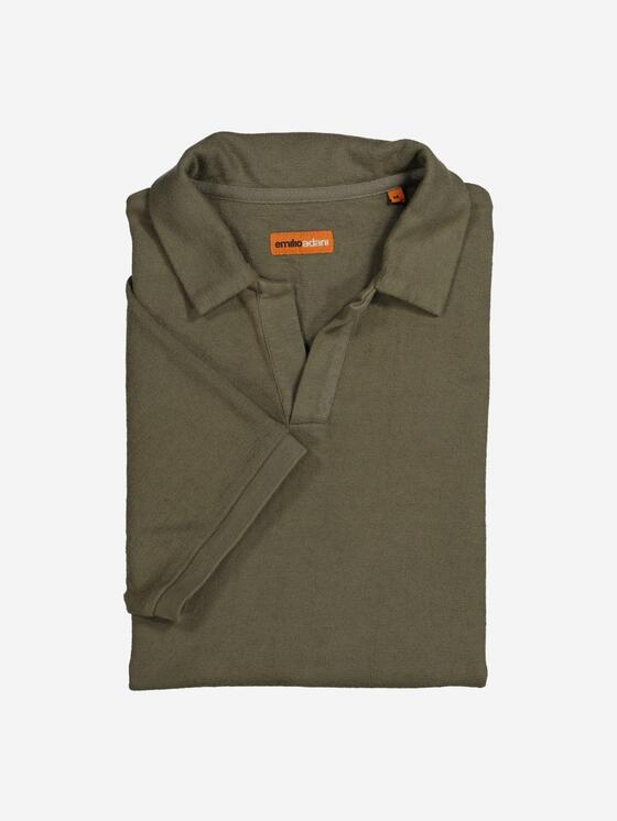 Herren emilio adani Polo-Shirt strukturiert in Khaki kaufen 36810