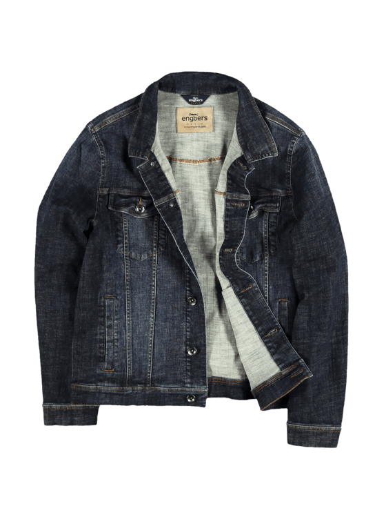 Herren engbers Jeansjacke in Saphirblau kaufen 29046 | engbers Herren engbers Jeansjacke in Saphirblau kaufen 29046 | engbers