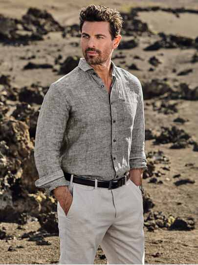 Männer Outfit Stil, der atmen kann