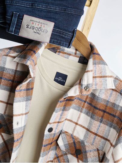 Männer Outfit Sportives Overshirt Karo-Look, Vielseitig, Bequem!