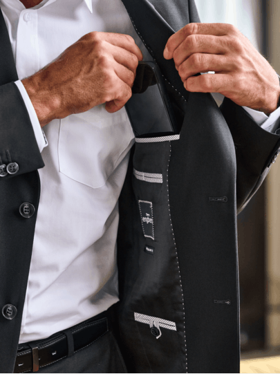 Männer Outfit Anzug schwarz My Favorite