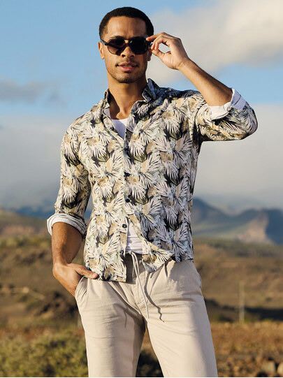 Männer Outfit Leichtigkeit, die man sieht