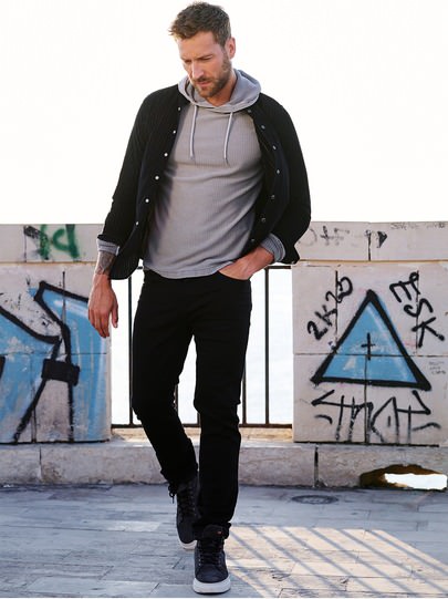 Männer Outfit Overshirt mit Charakter