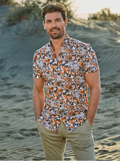 Männer Outfit Markantes Design trifft auf geschmeidiges Leder