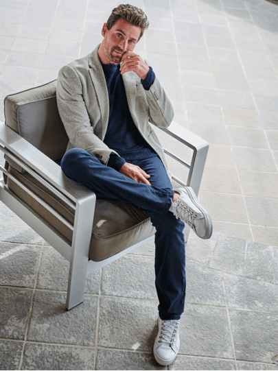 Männer Outfit Baumwolle plus Leinen