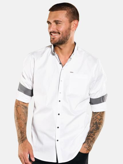 emilio adani Herren Langarm-Hemd uni Weiß 35777 emilio adani Herren Langarm-Hemd uni Weiß 35777