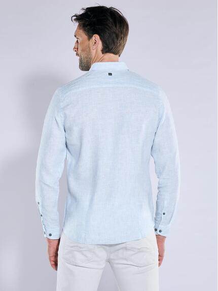 ENGBERS GERMANY Herren Langarm-Hemd aus Leinen Blau 38542 ENGBERS GERMANY Herren Langarm-Hemd aus Leinen Blau 38542