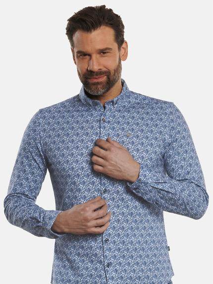 engbers Herren Langarm-Hemd Jersey Brilliantblau 32669 engbers Herren Langarm-Hemd Jersey Brilliantblau 32669