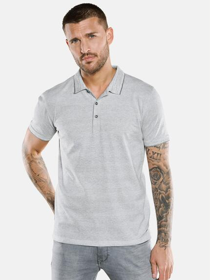 emilio adani Polo-Shirt mit dezenter Strukur Naturweiss