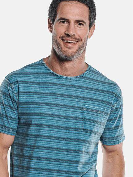 engbers Herren Im Stück gefärbtes Rundhals T-Shirt mit Brusttasche Brilliantblau 29792 engbers Herren Im Stück gefärbtes Rundhals T-Shirt mit Brusttasche Brilliantblau 29792