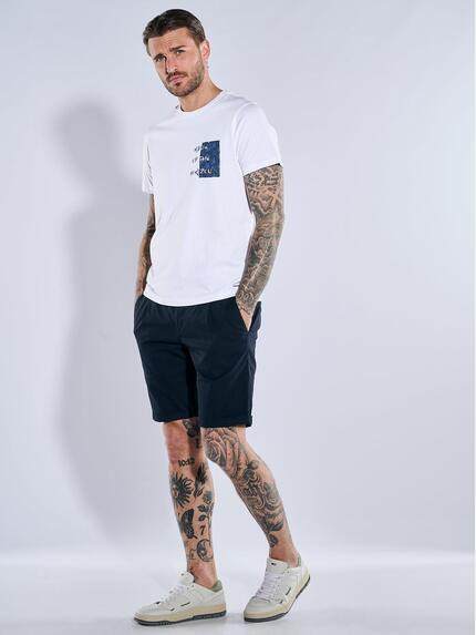 emilio adani Herren T-Shirt uni Weiß 38959 emilio adani Herren T-Shirt uni Weiß 38959