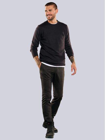 emilio adani Herren Pullover aus Merinowolle Braun 35704 emilio adani Herren Pullover aus Merinowolle Braun 35704