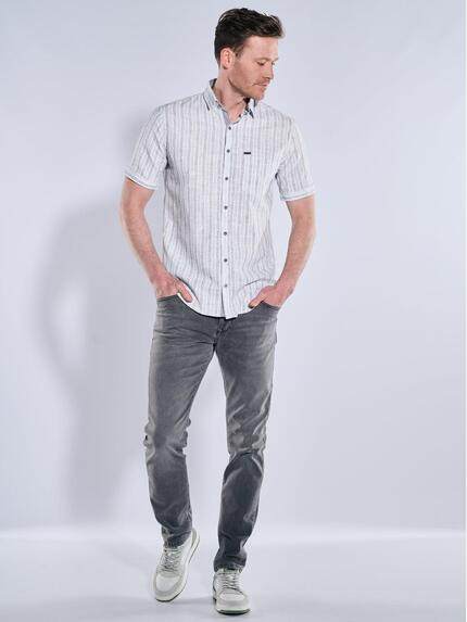 engbers Herren Kurzarm-Hemd mit Leinenanteil Anthrazit 39200 engbers Herren Kurzarm-Hemd mit Leinenanteil Anthrazit 39200