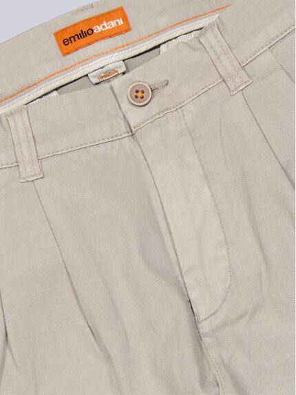 emilio adani Herren Chino mit Bundfalten Beige 39114