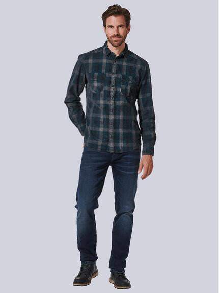 engbers Herren Langarm-Hemd kariert Türkis 35278 engbers Herren Langarm-Hemd kariert Türkis 35278