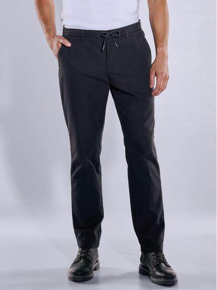 engbers Herren Chino mit Tunnelzug Schwarz 38114 engbers Herren Chino mit Tunnelzug Schwarz 38114