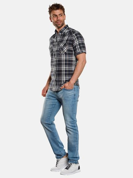 engbers Herren Kurzarm-Hemd kariert Marineblau 33072 engbers Herren Kurzarm-Hemd kariert Marineblau 33072