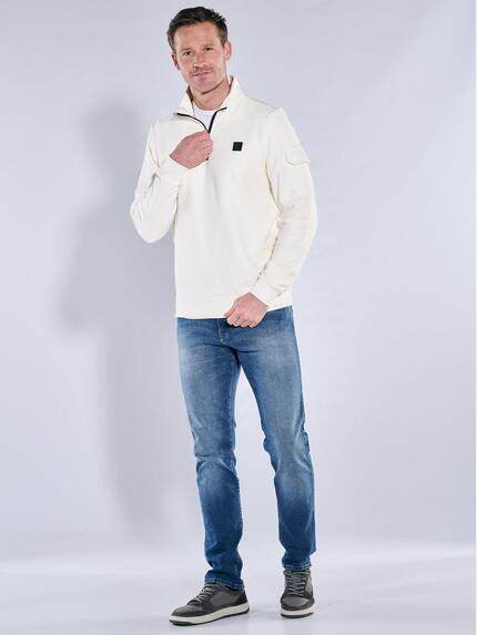 engbers Herren Sweatshirt Stehbund Naturweiss 39932 engbers Herren Sweatshirt Stehbund Naturweiss 39932