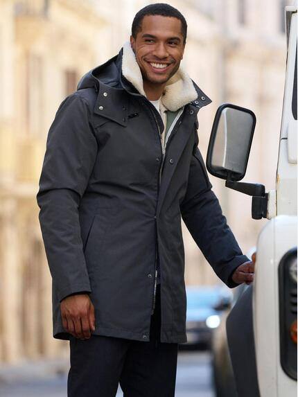 emilio adani Herren 2 in 1 Jacke mit Funktion Grau 39328