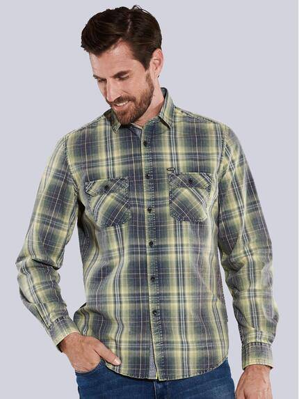 engbers Herren Langarm-Hemd kariert Gelb 35529 engbers Herren Langarm-Hemd kariert Gelb 35529