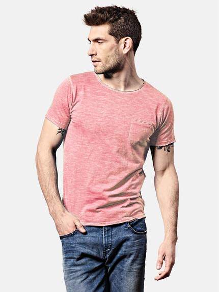 emilio adani Rundhals T-Shirt Rosa