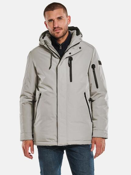 emilio adani Shell-Jacke mit wasserdichten Zippern Braunbeige