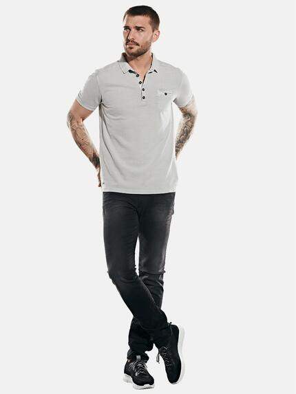 emilio adani Herren Poloshirt Grau 31777 emilio adani Herren Poloshirt Grau 31777