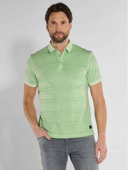 engbers Polo-Shirt strukturiert Gruen