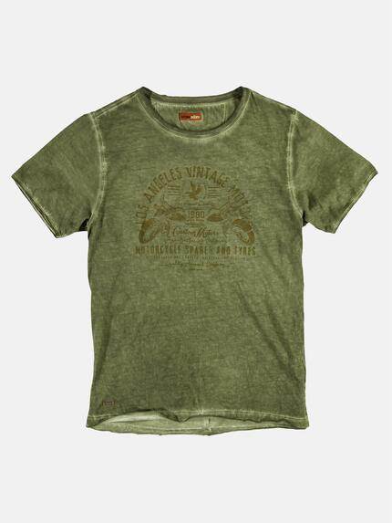 emilio adani Herren Rundhals T-Shirt Grün 25213 emilio adani Herren Rundhals T-Shirt Grün 25213