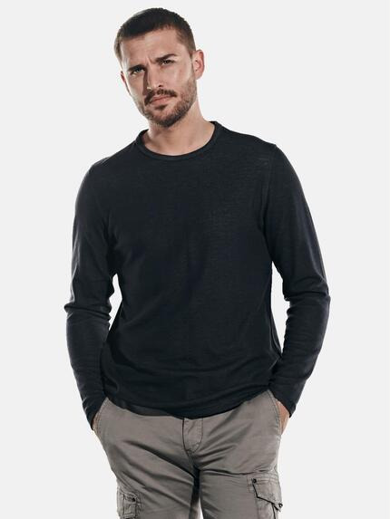 emilio adani Langarm-Shirt uninah Anthrazit
