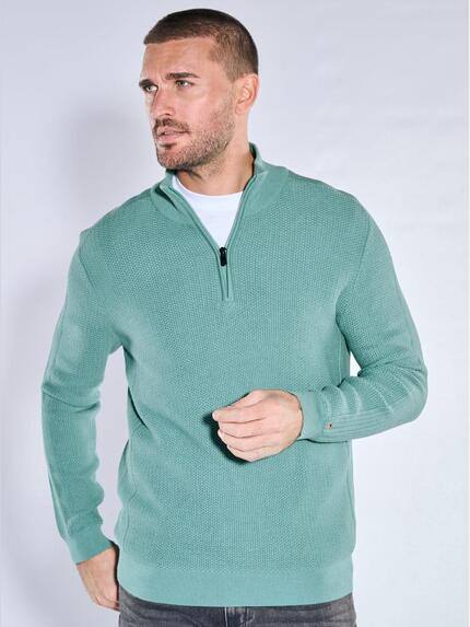 emilio adani Herren Pullover Polokragen Gruen 39974 emilio adani Herren Pullover Polokragen Gruen 39974